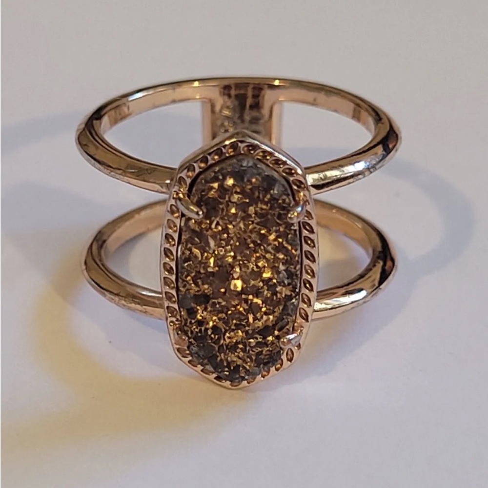 Pre owned gold plated Kendra Scott ring